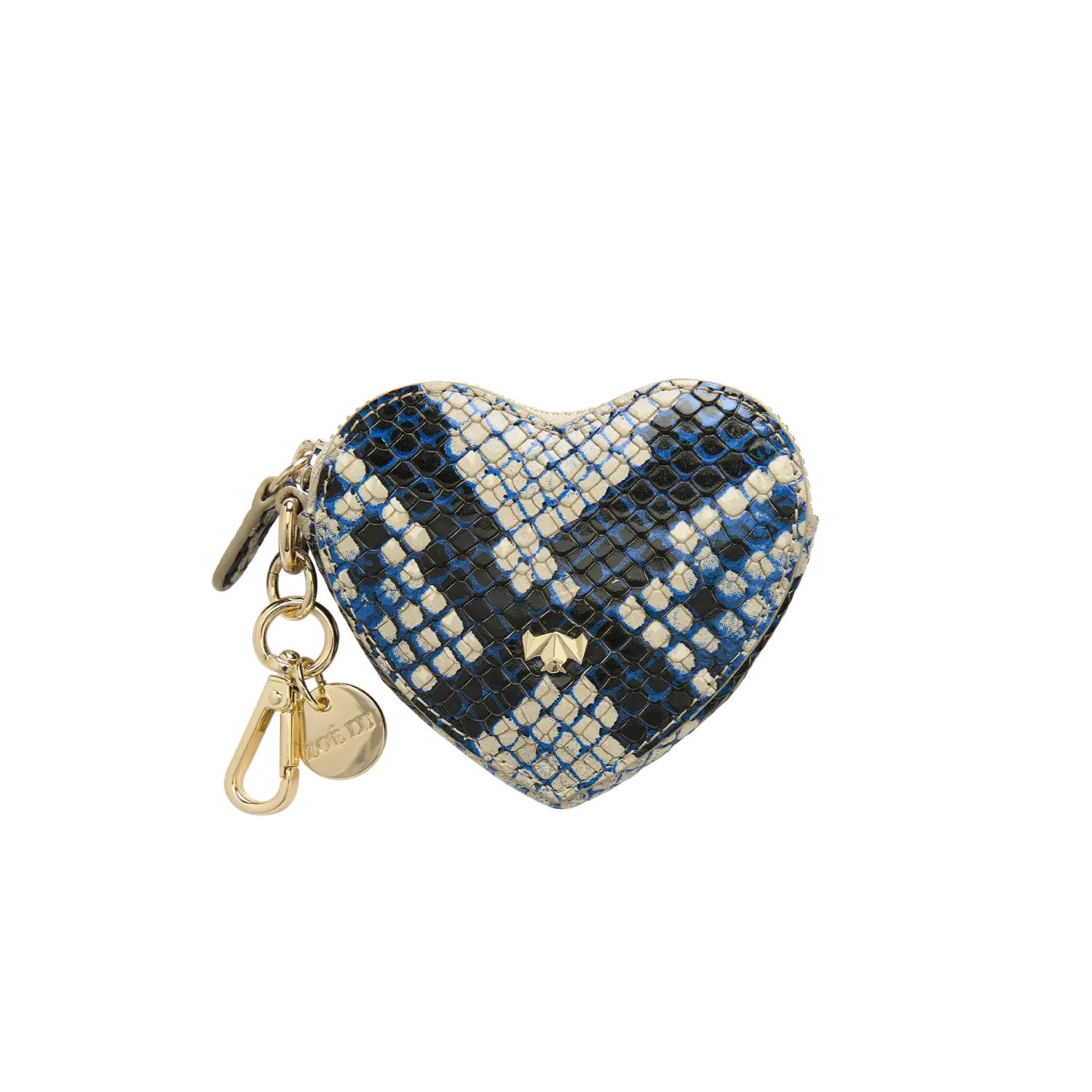 Schlüsselanhänger - Heartbeat - schlange-blau