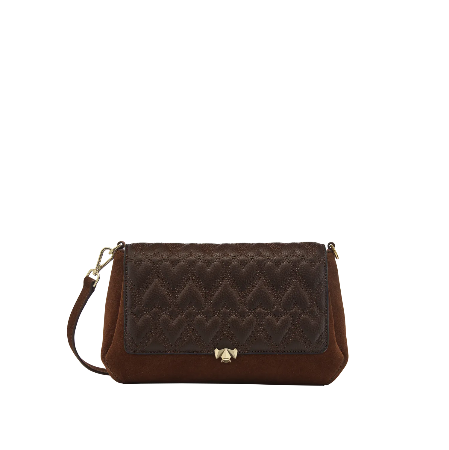 Wechselklappe - Chocolate Heart - braun