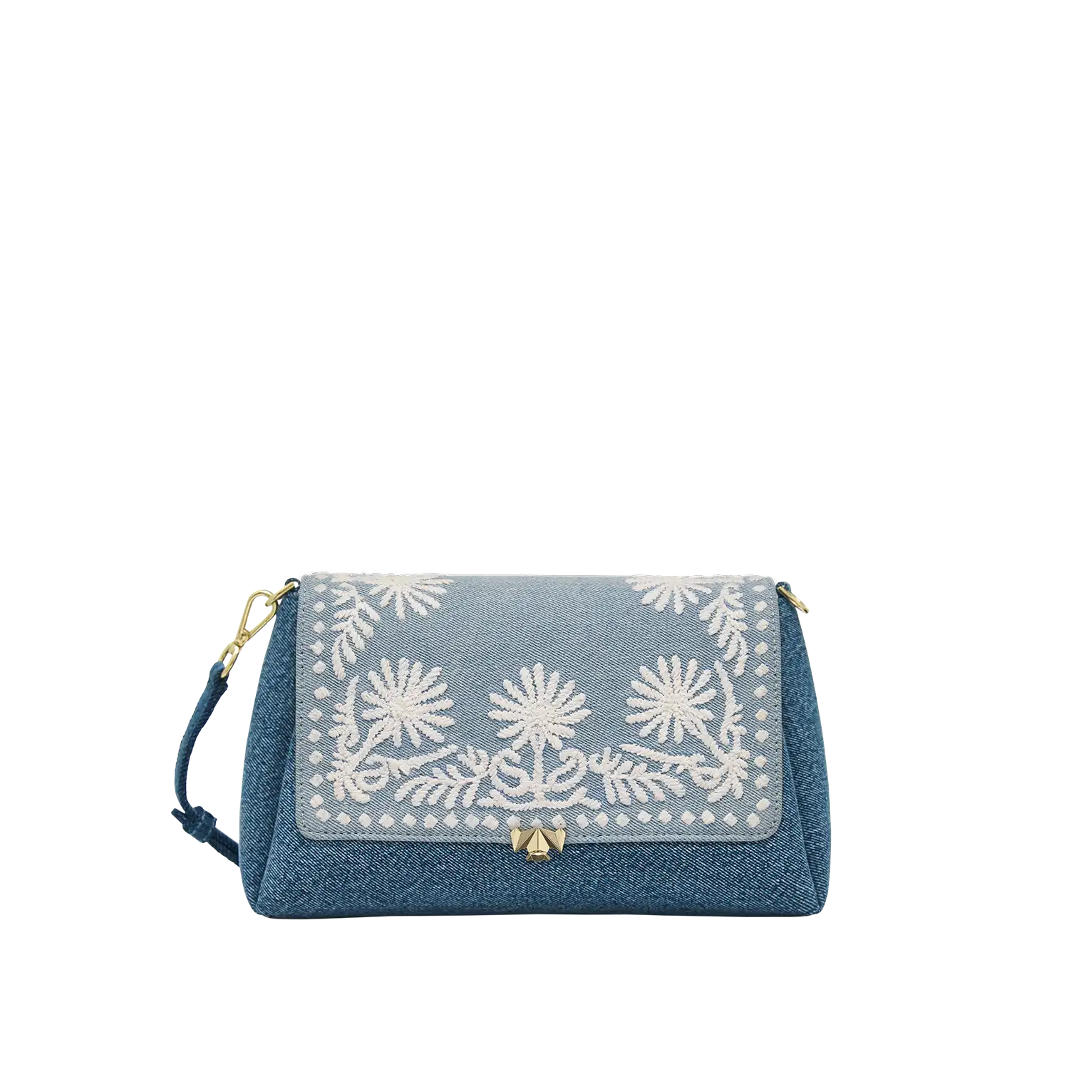 Wechselklappe - Denim & Daisies - hellblau