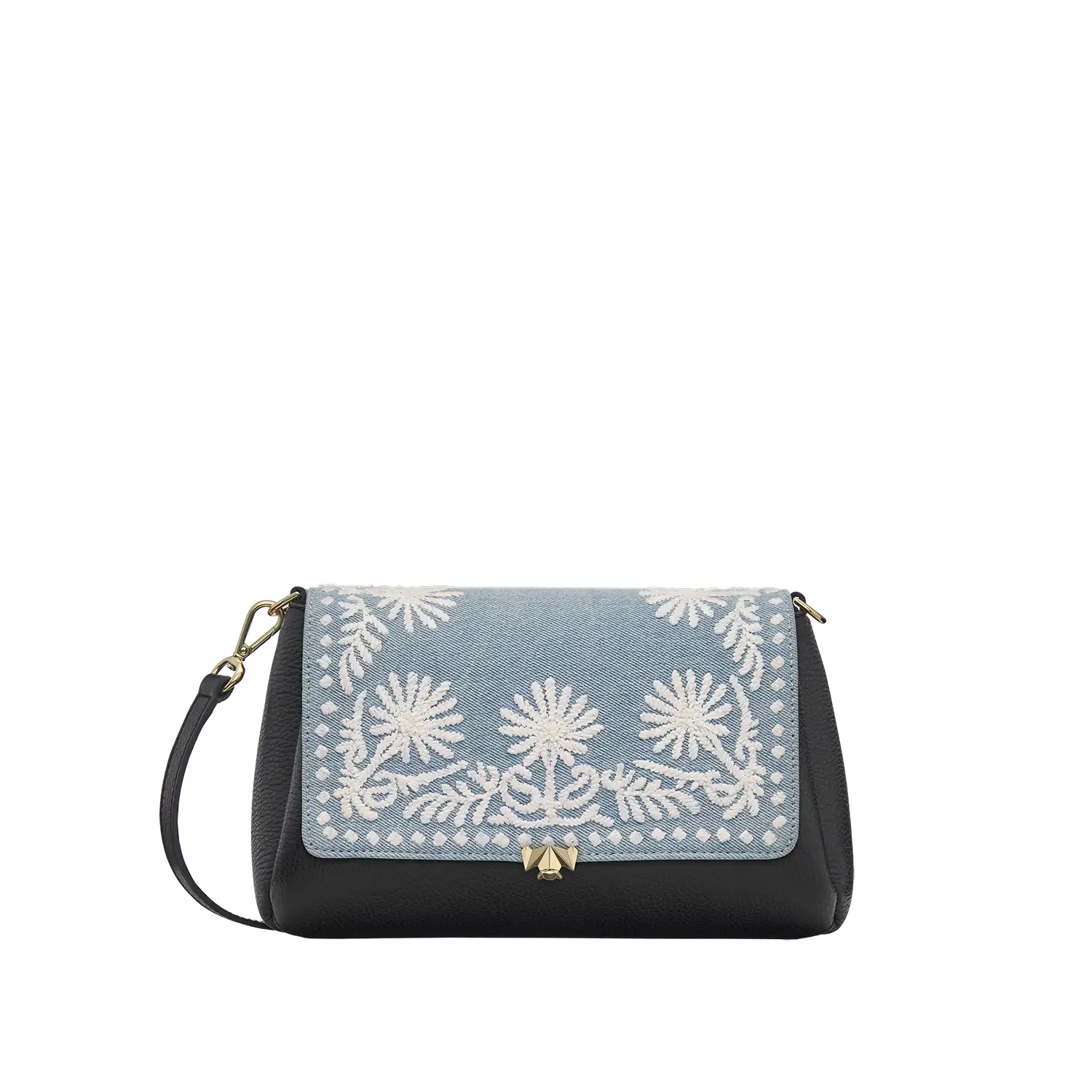 Wechselklappe - Denim & Daisies - hellblau