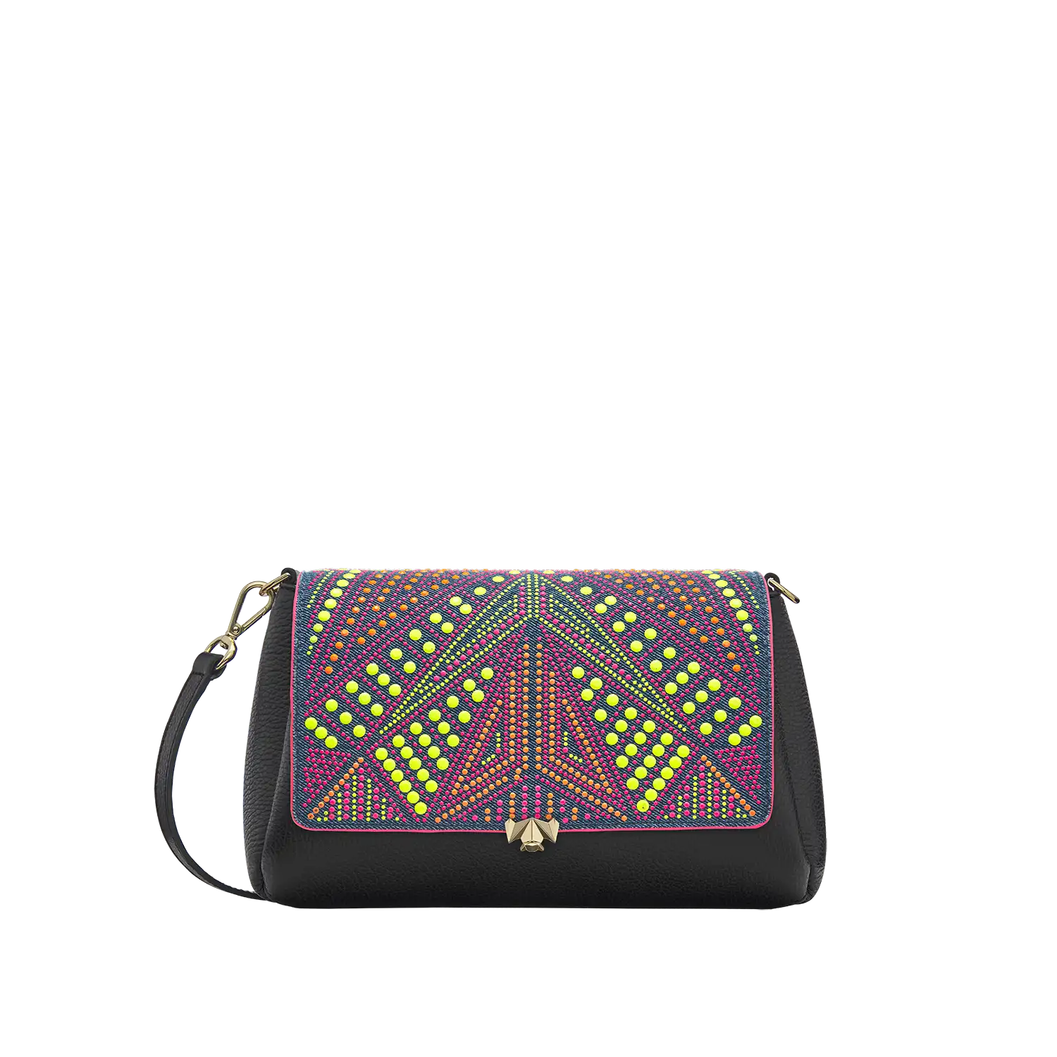 Wechselklappe - Neon Pop - denim-bunt