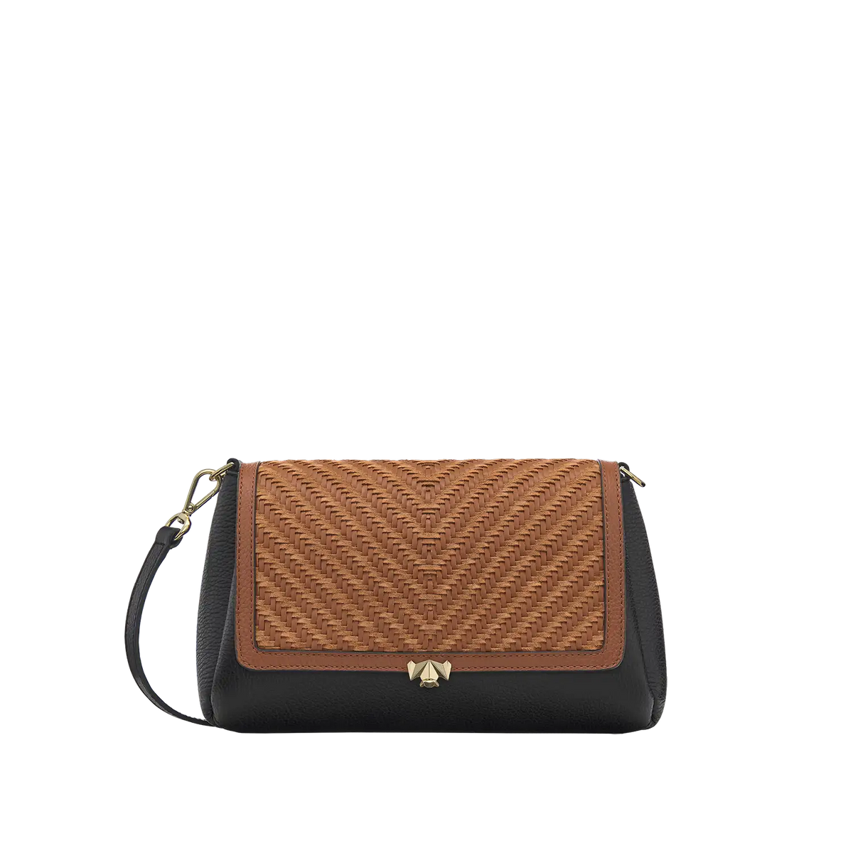 Wechselklappe - Sandy Weave - cognac