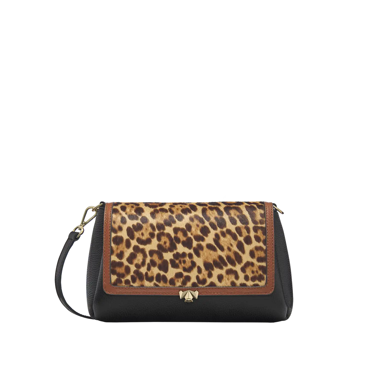 Wechselklappe - Soft Leopard - cognac