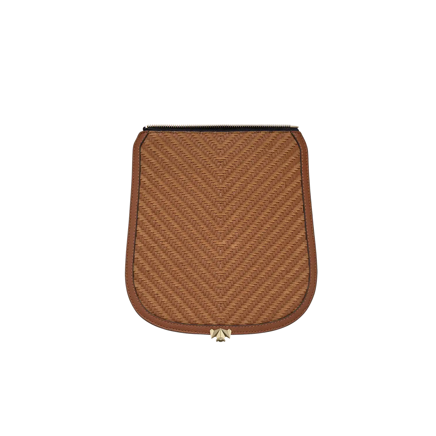 Wechselklappe - Cognac Weave - cognac