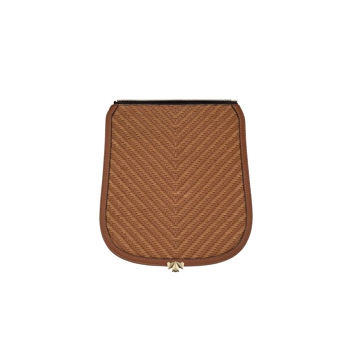 Wechselklappe - Cognac Weave - cognac