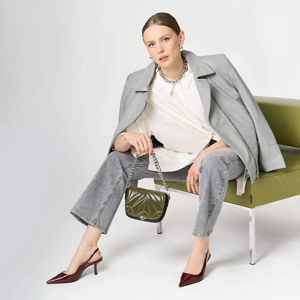 Wechselklappe - Mini Kinda Shadow Olive - dunkelgrün