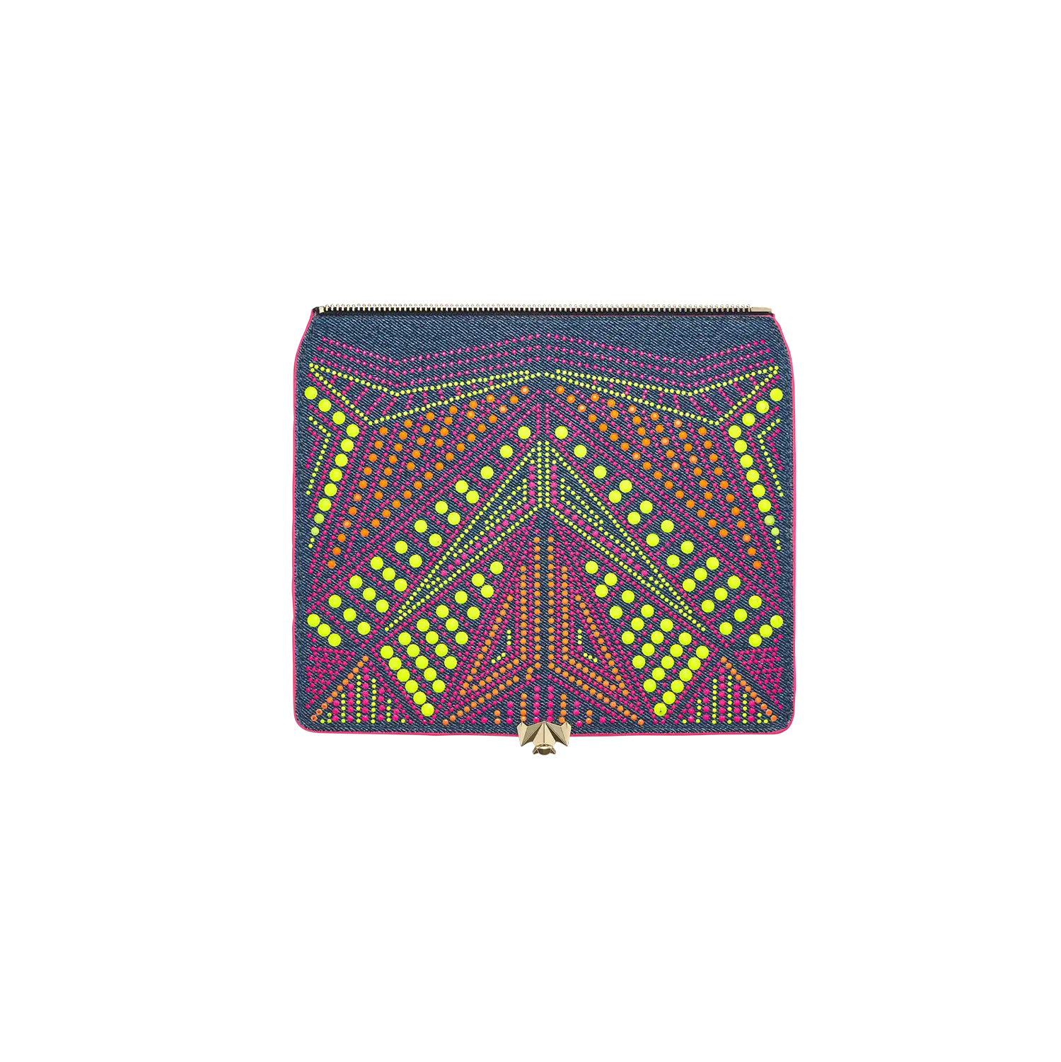 Wechselklappe - Neon Pop - denim-bunt