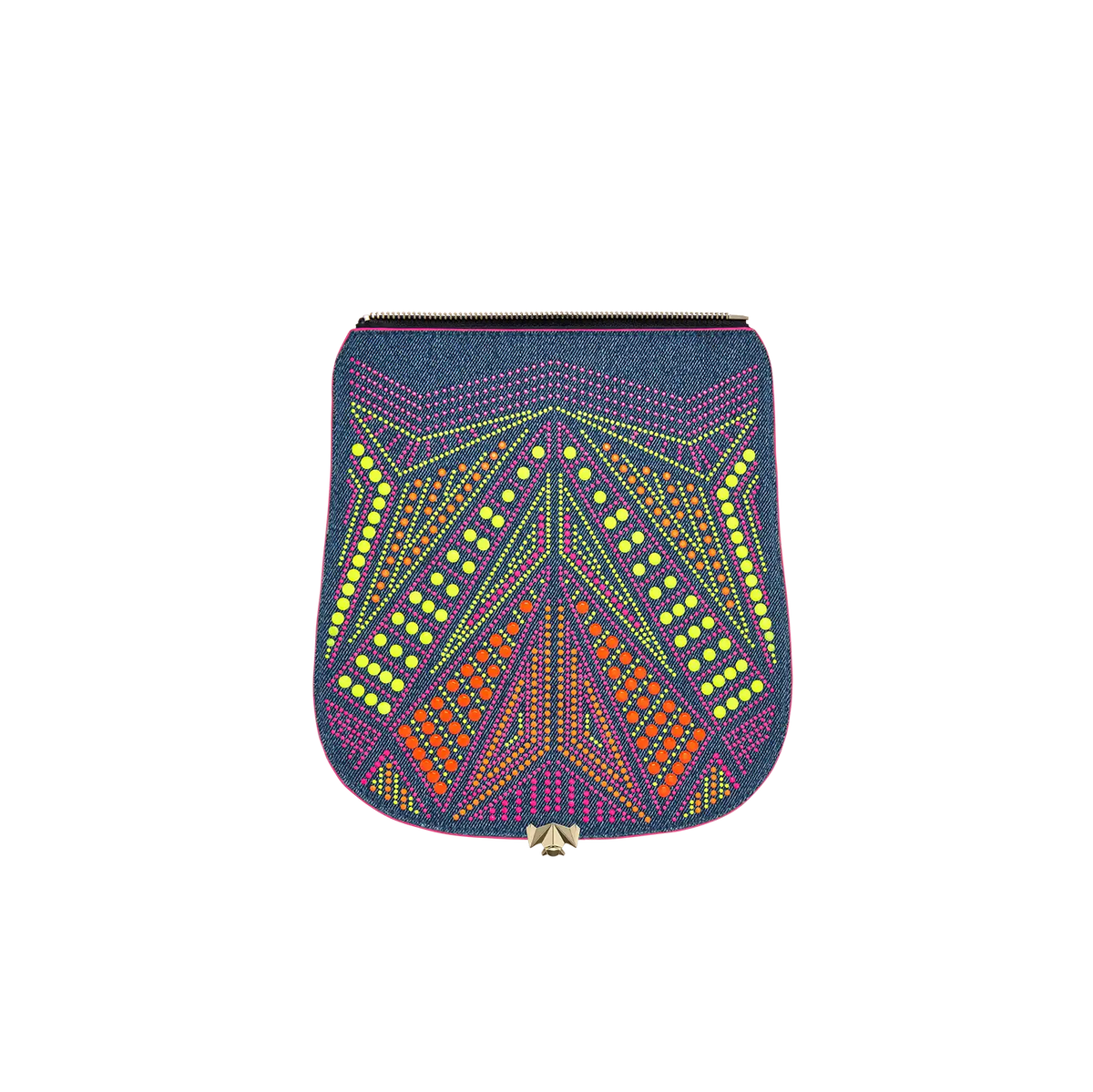 Wechselklappe - Neon Crush - denim-bunt