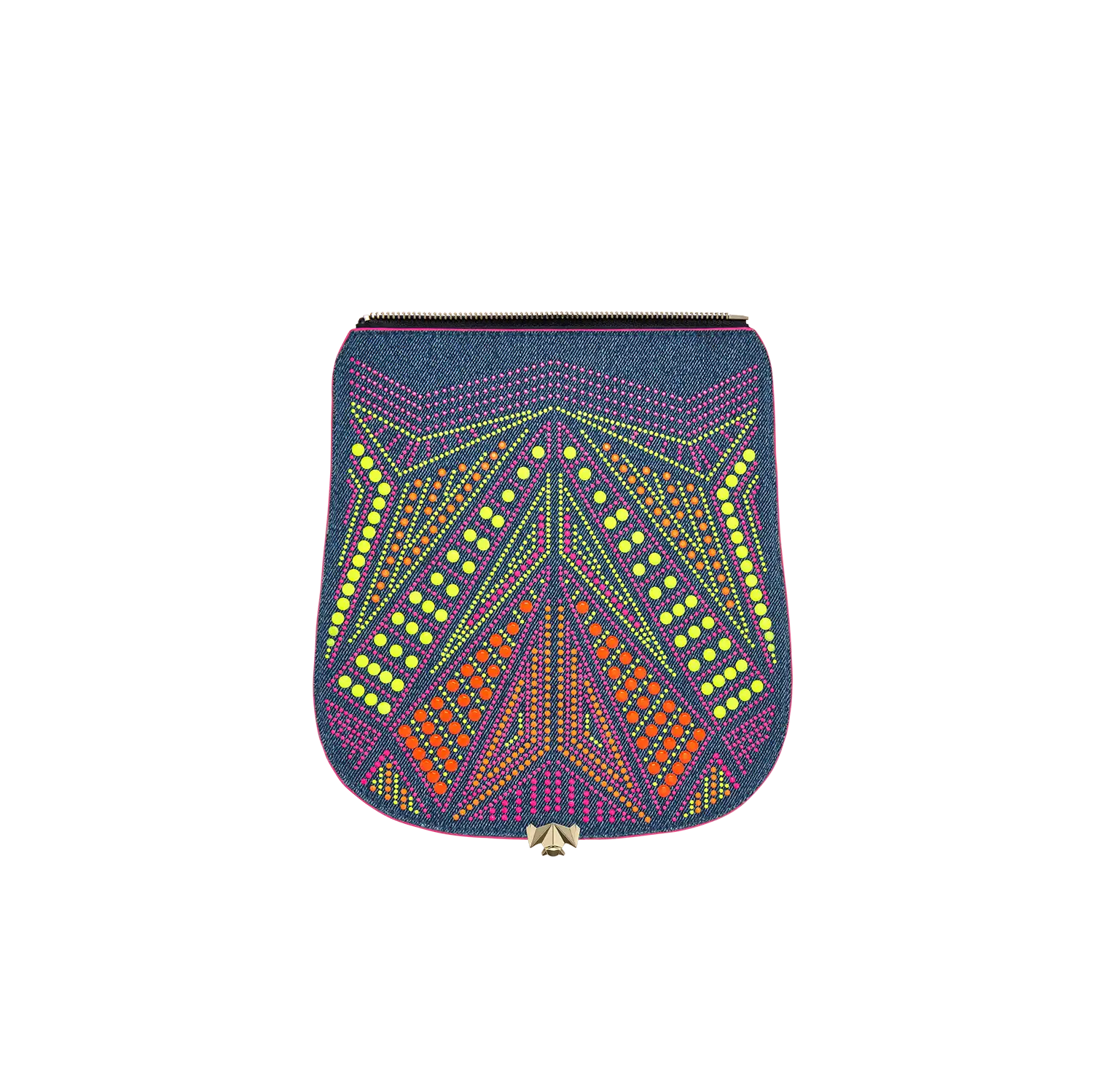 Wechselklappe - Neon Crush - denim-bunt