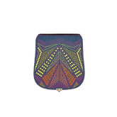 Wechselklappe - Neon Crush - denim-bunt