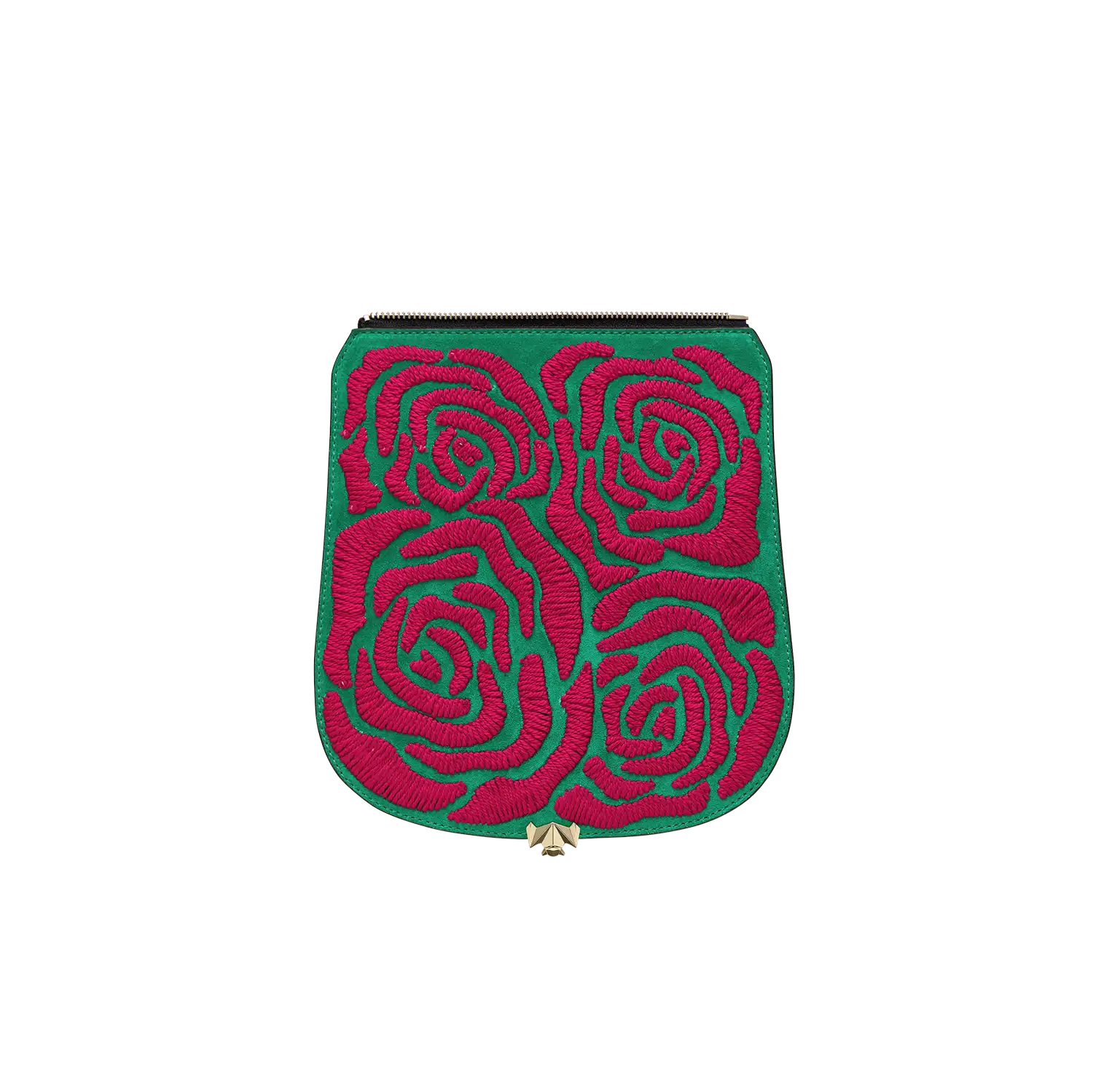 Wechselklappe - Rose Bouquett - grün-pink