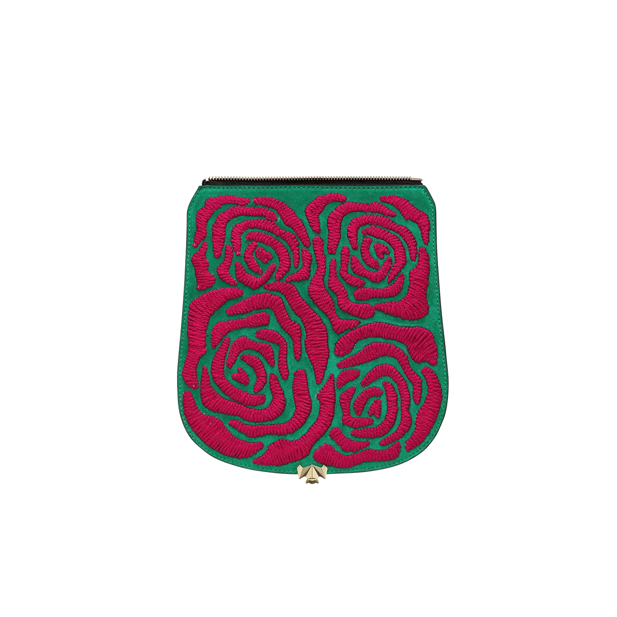 Wechselklappe - Rose Bouquett - grün-pink