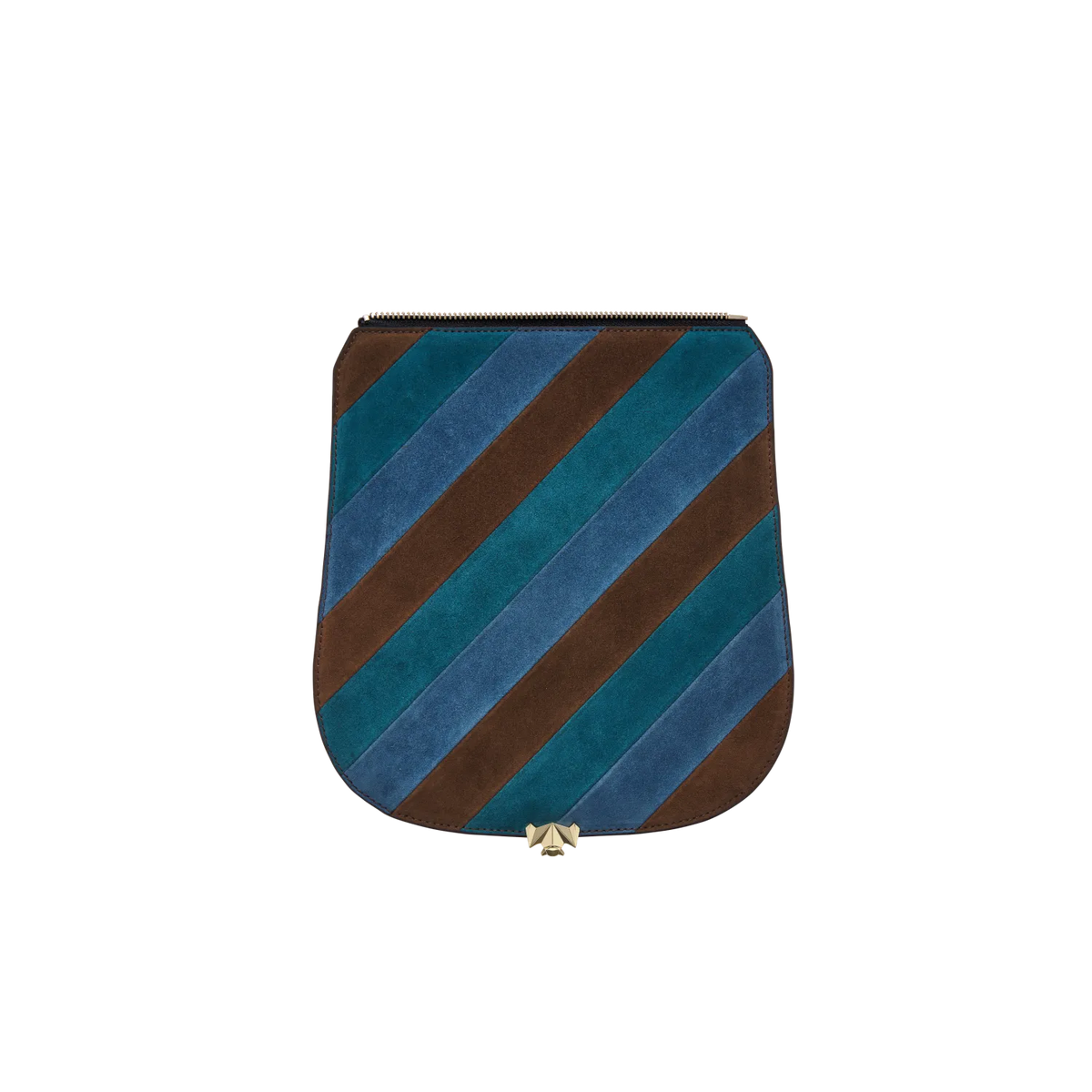Wechselklappe - Stripe Muse - braun-blau