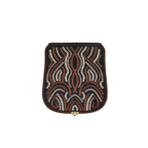 Wechselklappe - Woven Wave - schwarz-braun