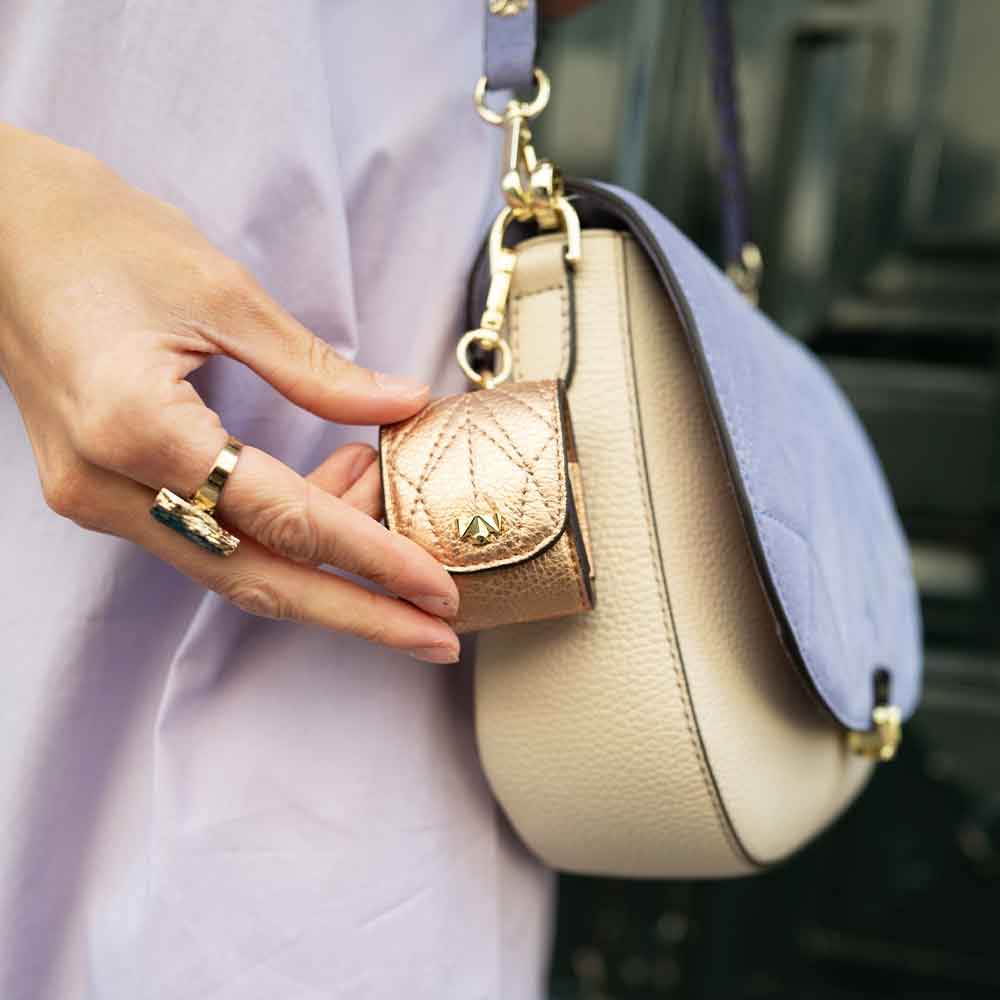 Airpods Bag - Keep it Funky - rosa-metallic