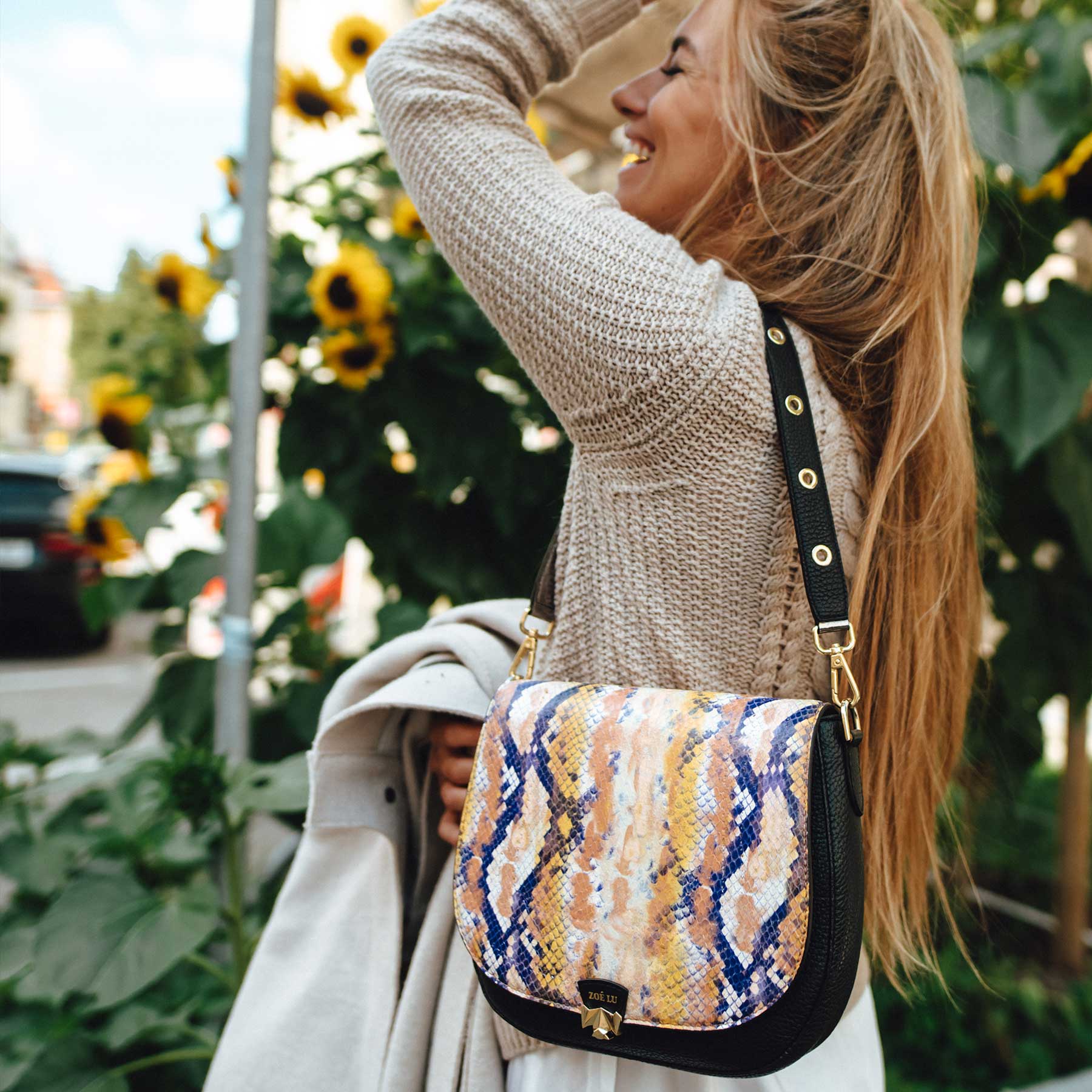 Kurzhenkel - Take a Turn - silber-schwarz