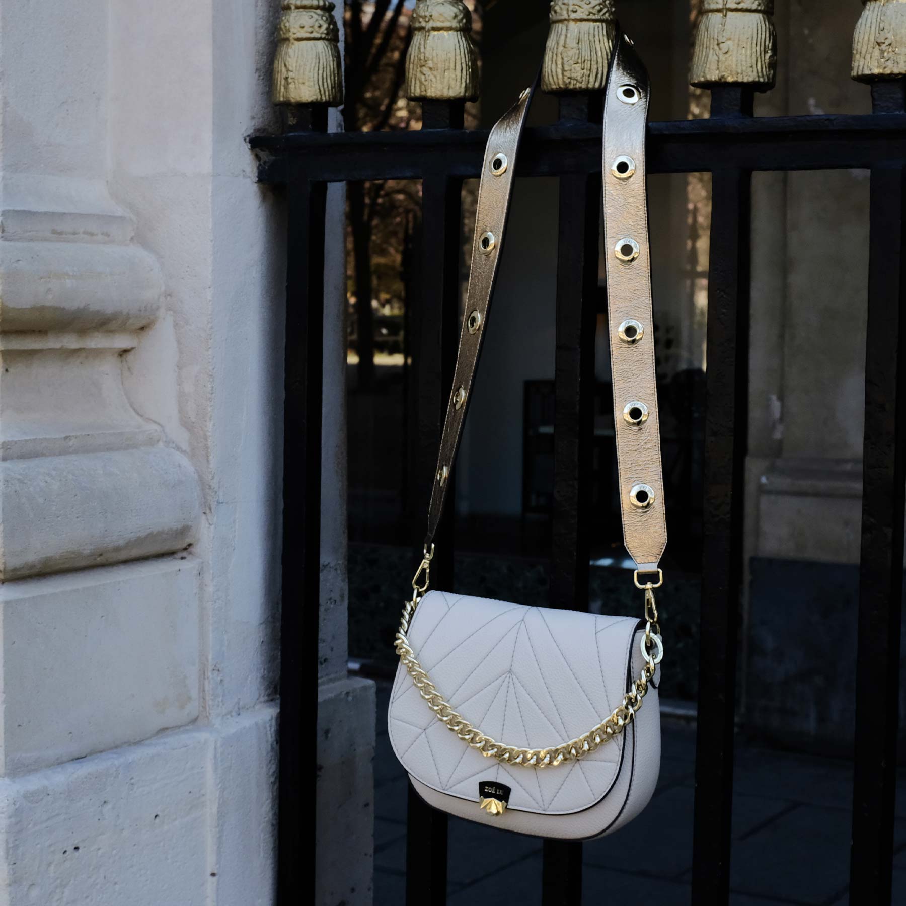 Schulterriemen - Take a Long Turn - gold-creme