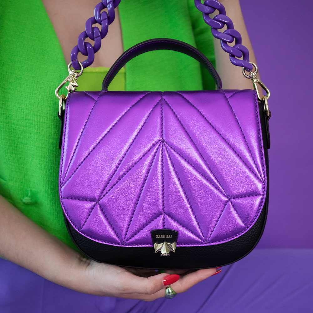 Wechselklappe - Kinda Hypnotised - lila-metallic