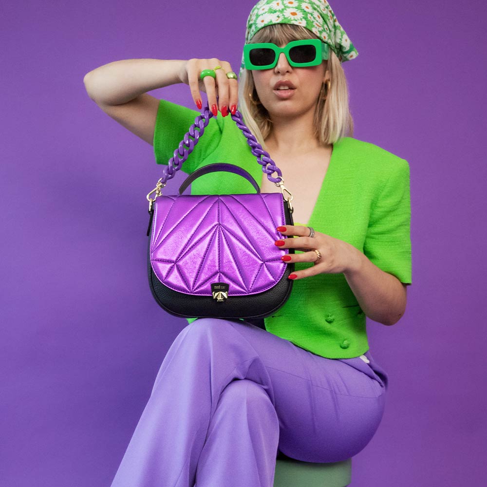 Wechselklappe - Kinda Hypnotised - lila-metallic