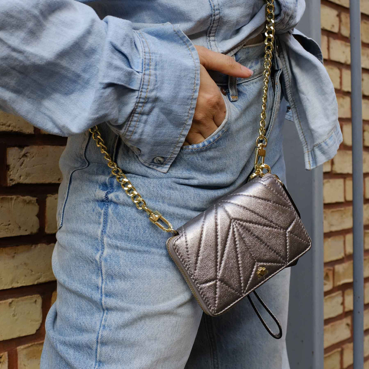 Geldbörse - One For The Money - silber