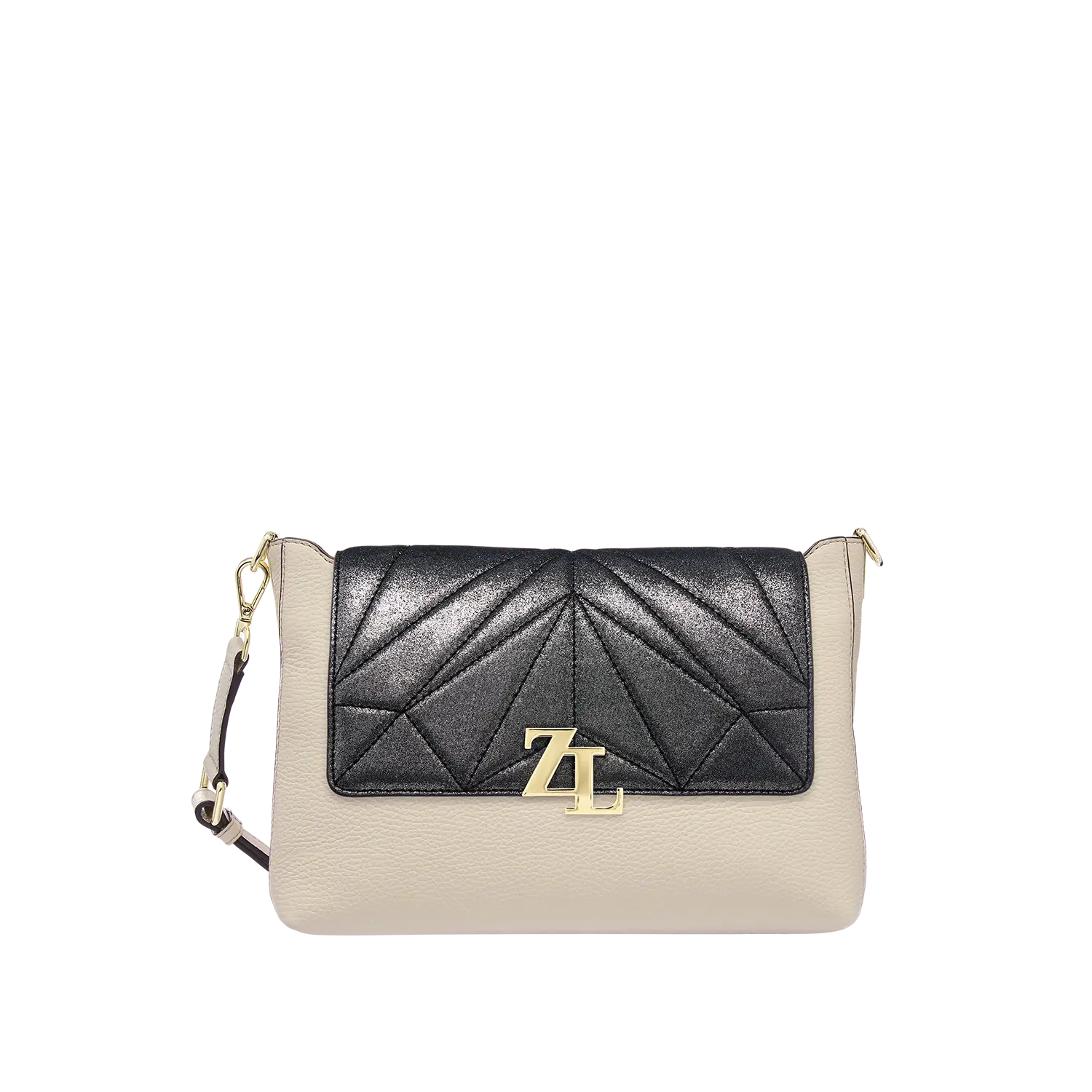 Wechselklappe - Iconic Glitter - schwarz