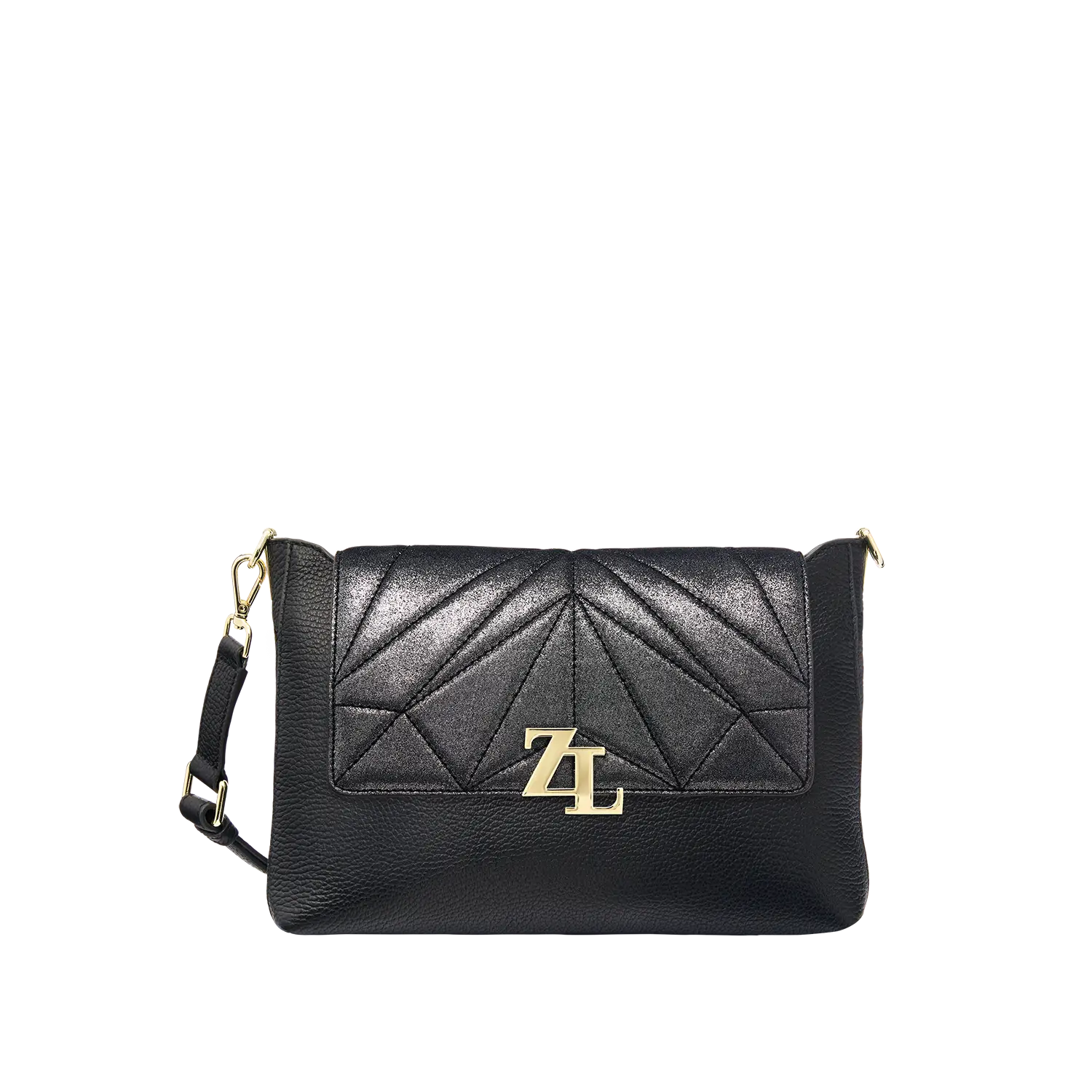 Wechselklappe - Iconic Glitter - schwarz