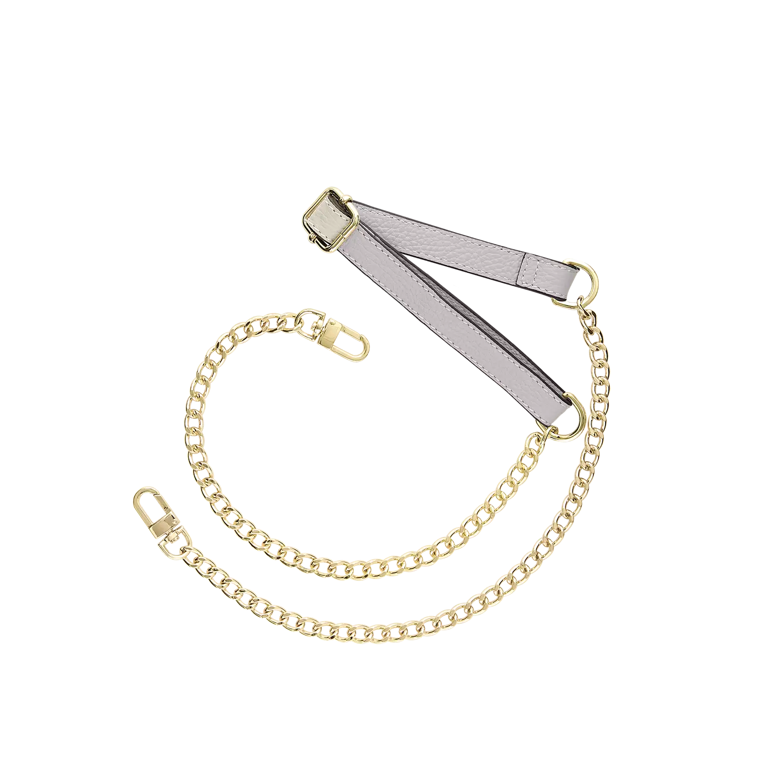 Kettenriemen - Chain Gang - hellgrau/gold