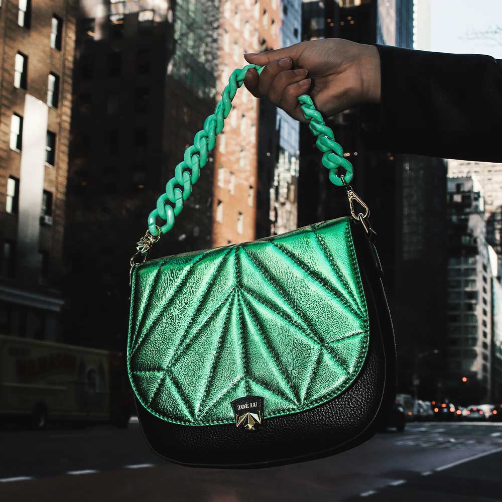 Wechselklappe - Kinda Melon - gruen-metallic