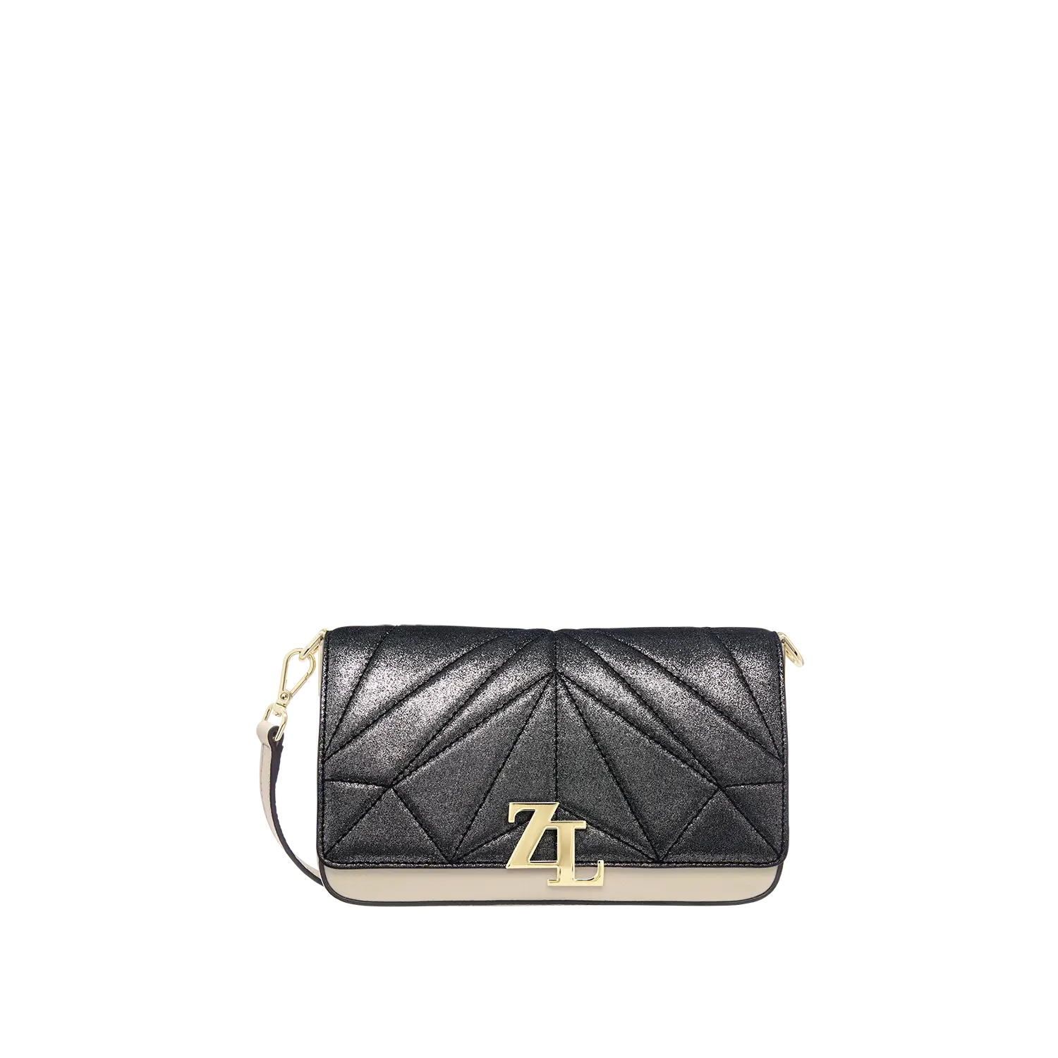 Wechselklappe - Iconic Glitter - schwarz