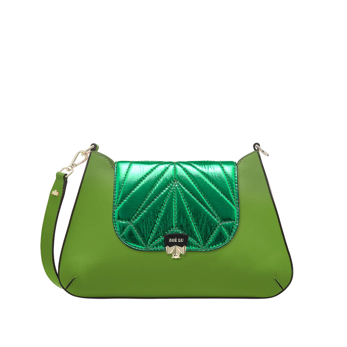 Wechselklappe - Mini Kinda Melon - grün-metallic