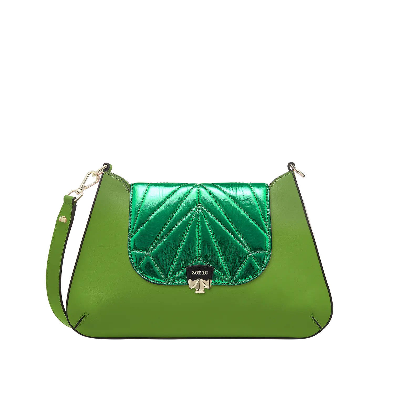 Wechselklappe - Mini Kinda Melon - grün-metallic