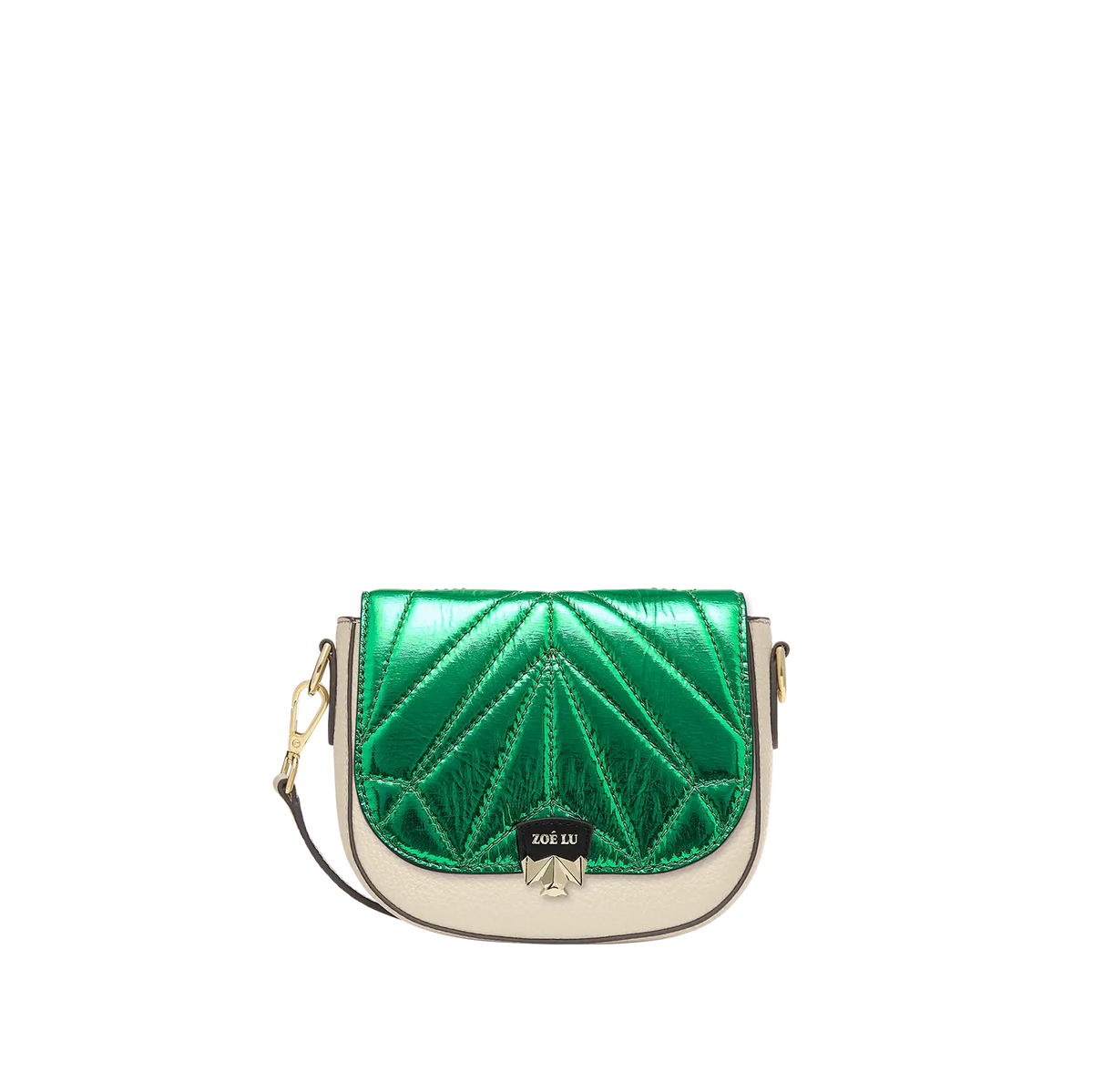 Wechselklappe - Mini Kinda Melon - grün-metallic