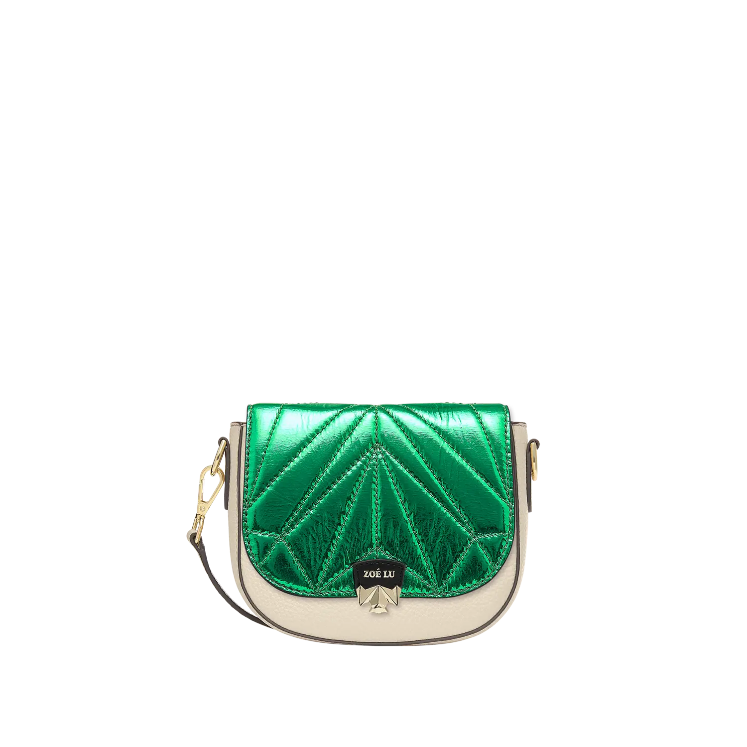 Wechselklappe - Mini Kinda Melon - grün-metallic