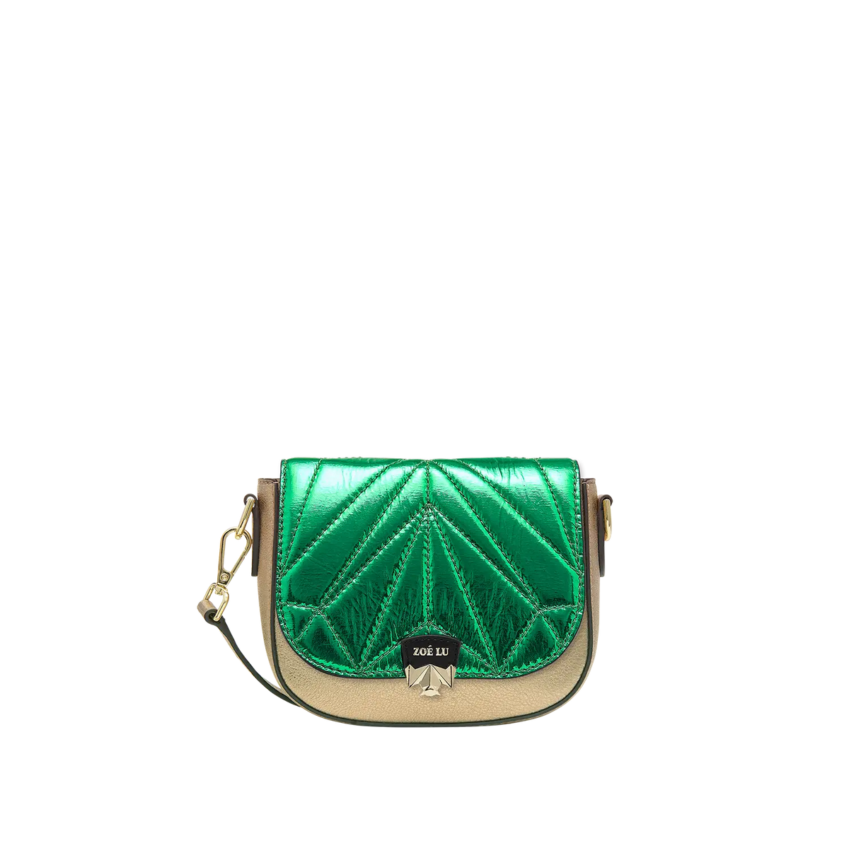 Wechselklappe - Mini Kinda Melon - grün-metallic