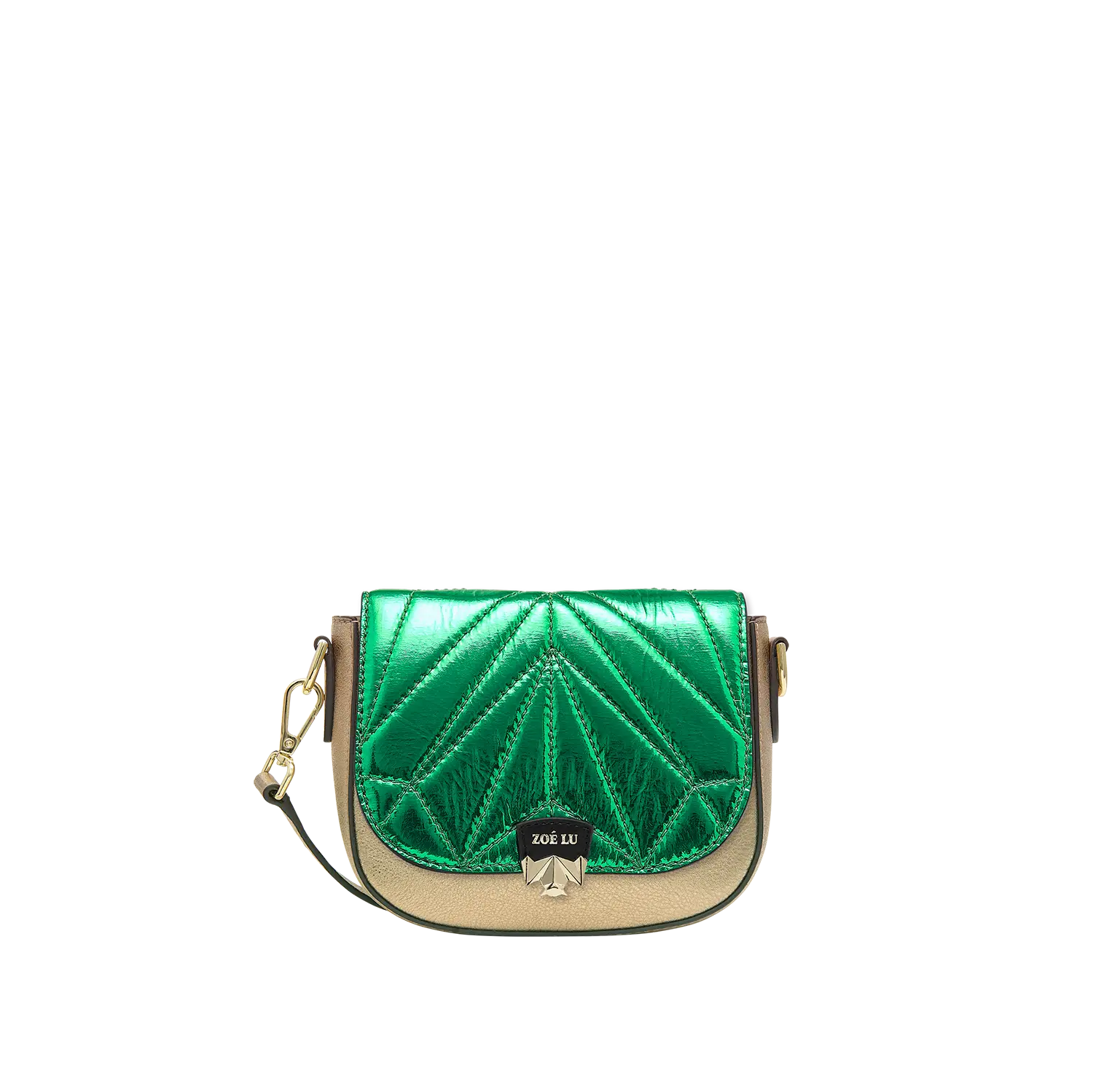 Wechselklappe - Mini Kinda Melon - grün-metallic