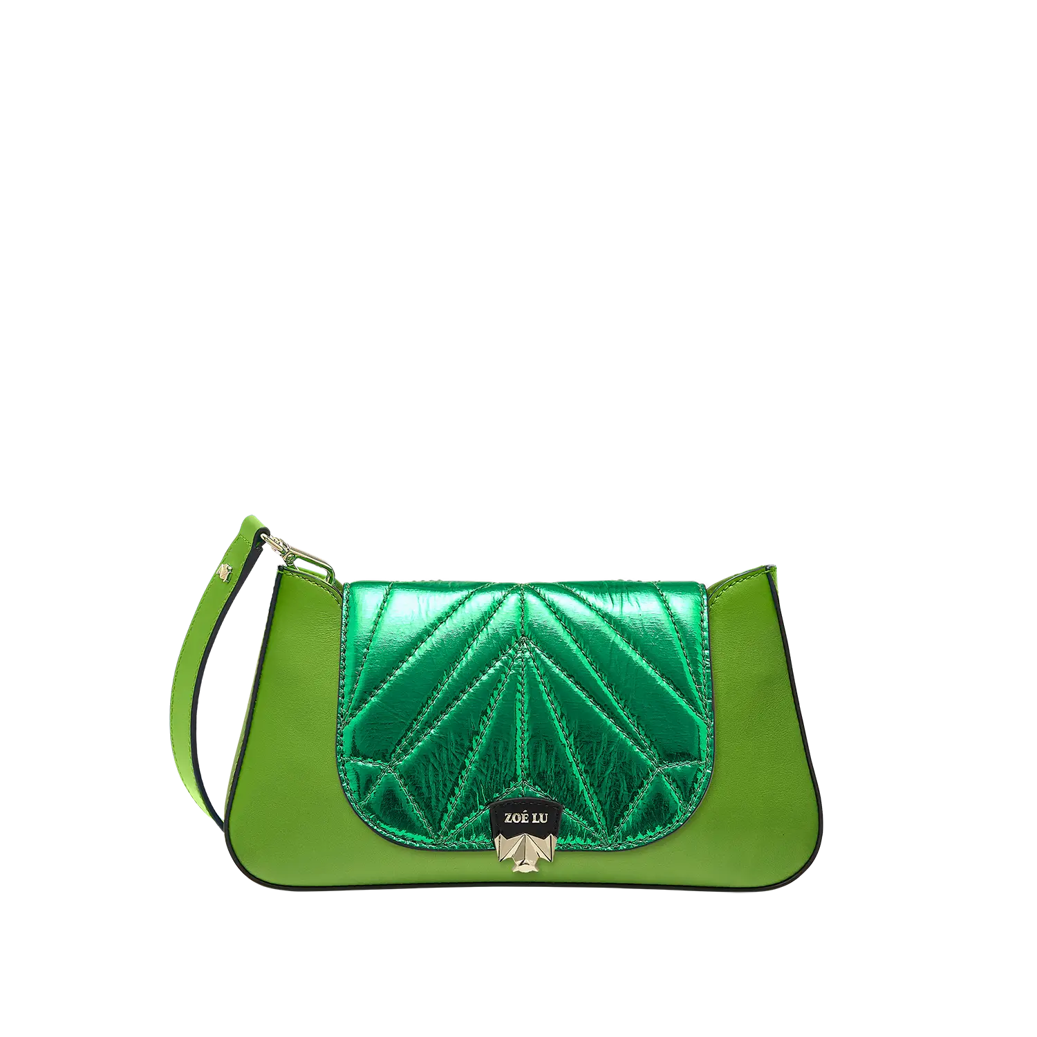 Wechselklappe - Mini Kinda Melon - grün-metallic