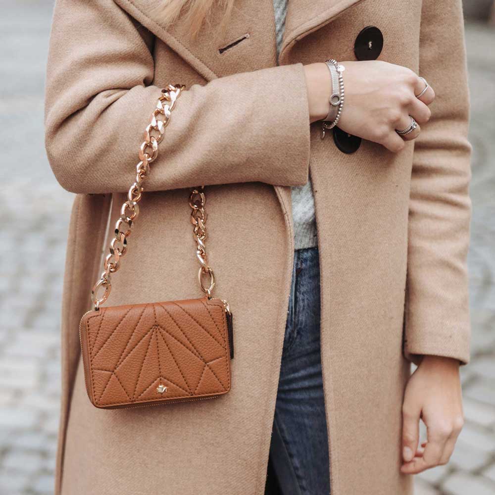 Geldbörse - One For The Money - cognac