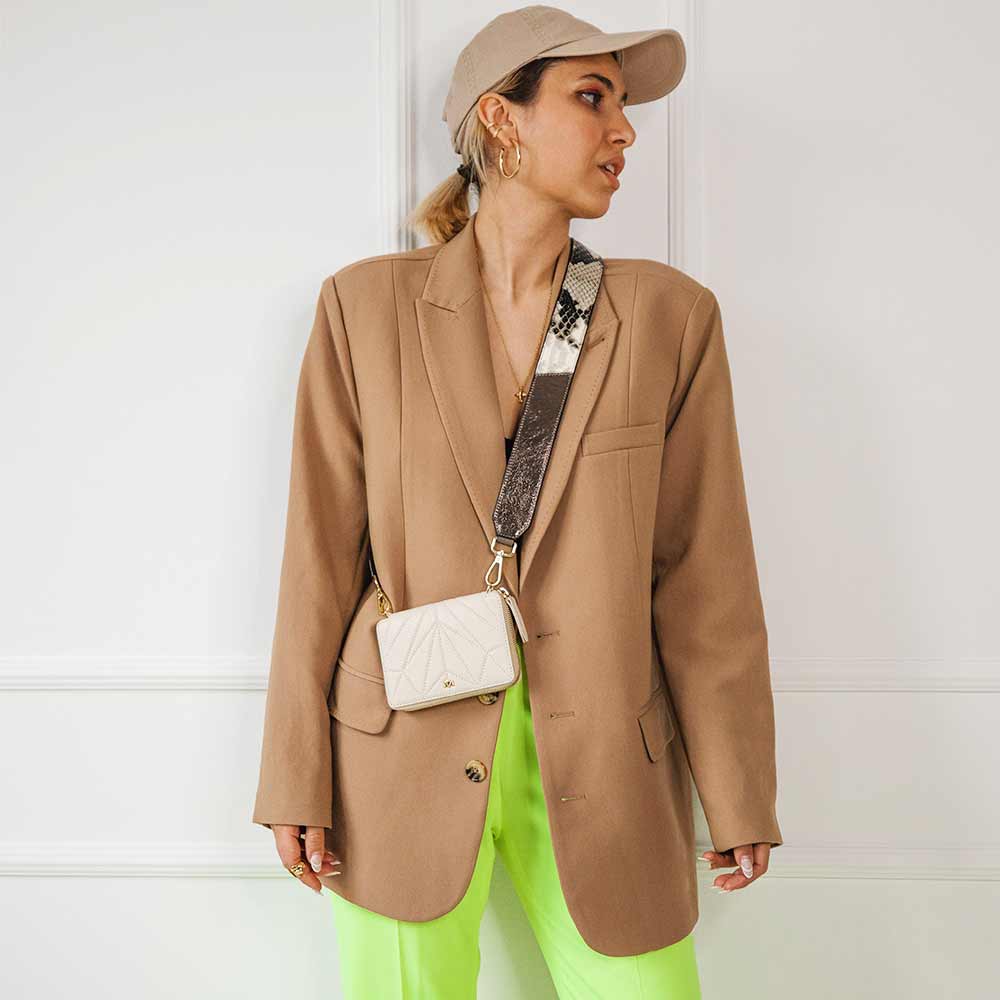 Schulterriemen - Freaky Turn Over - taupe-bronze