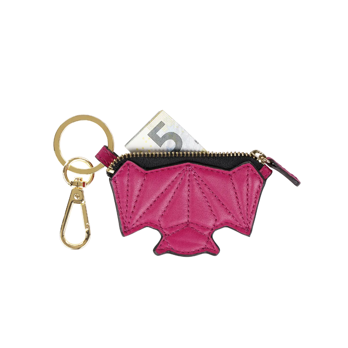 Schluesselanhaenger - Zip it Bat - pink