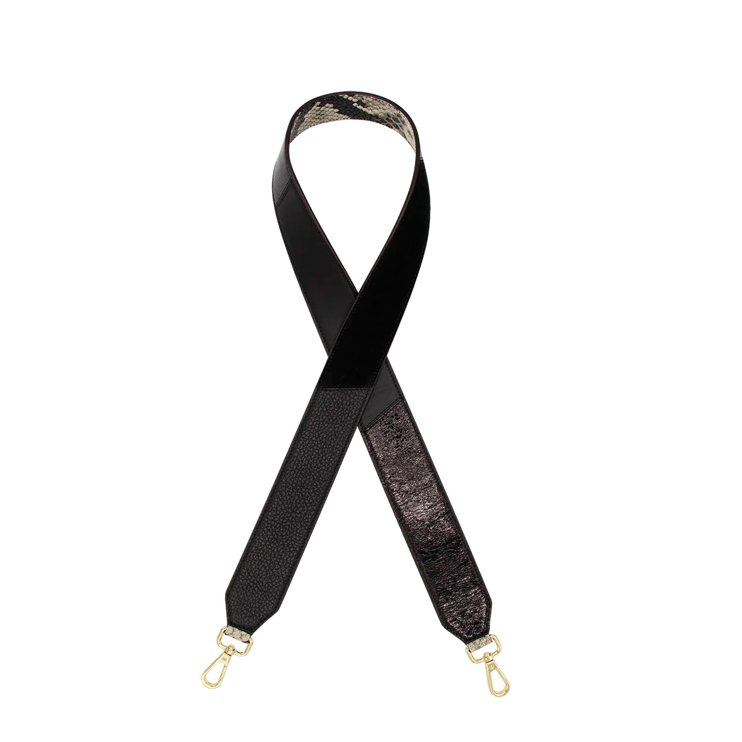 Schulterriemen - Black Turn Over - schwarz-snake