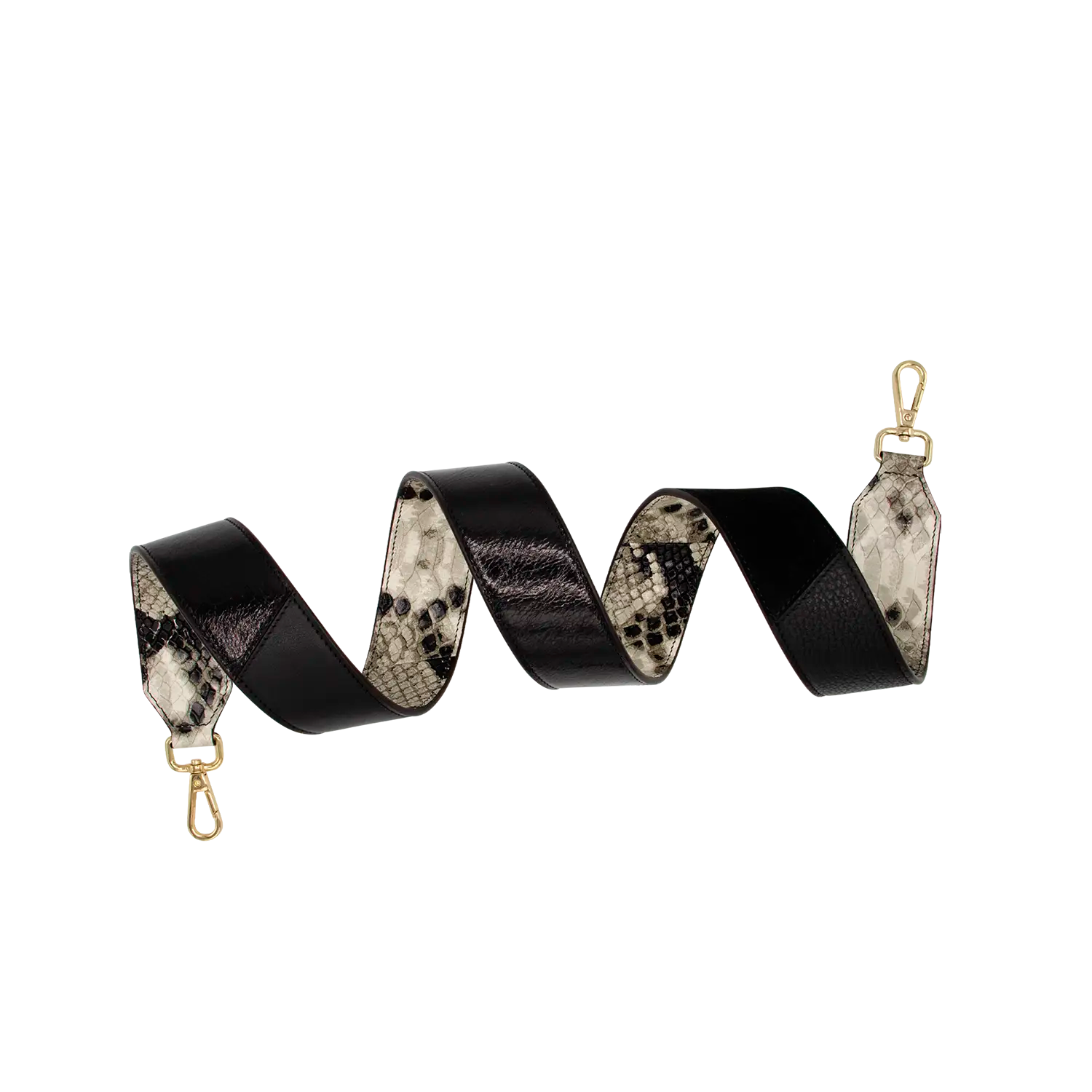 Schulterriemen - Black Turn Over - schwarz-snake